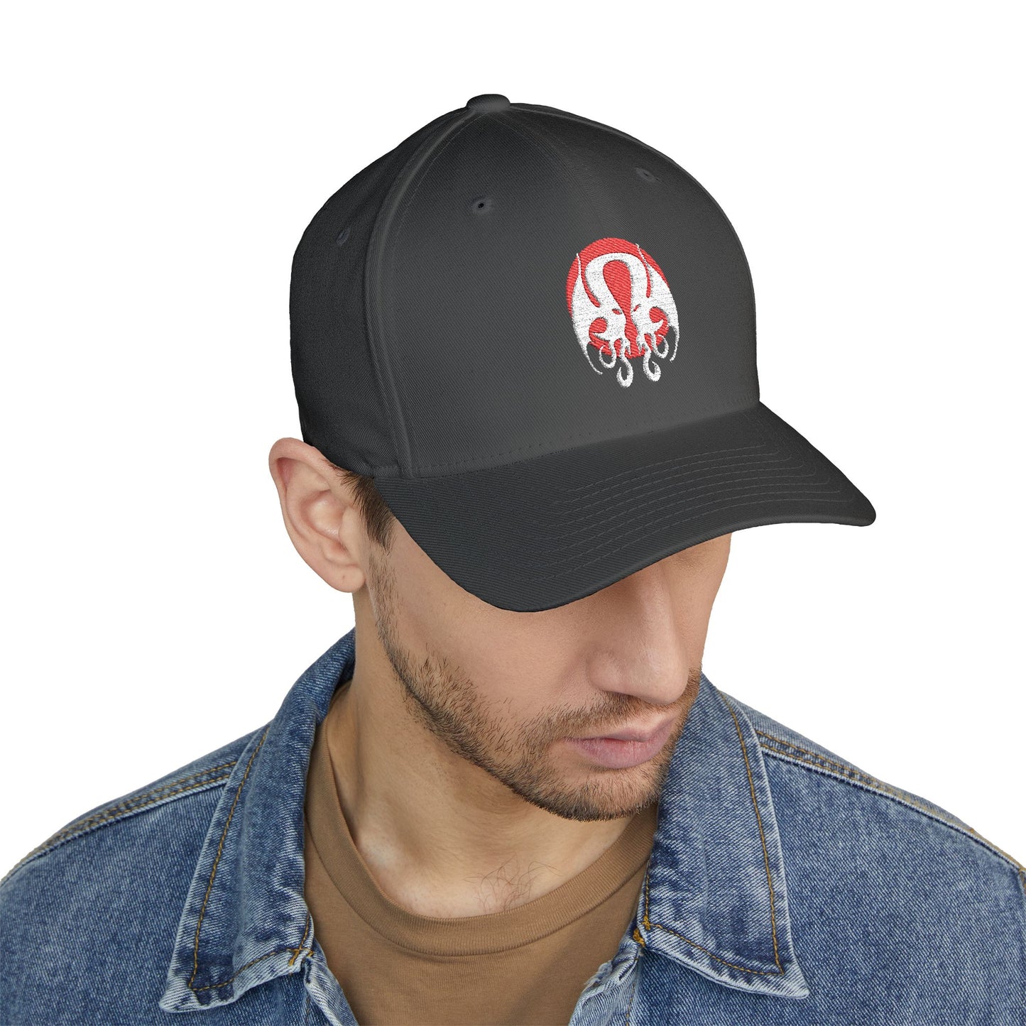 CthulhuLemon - Embroidered FlexFit Fitted Closed-Back Cap