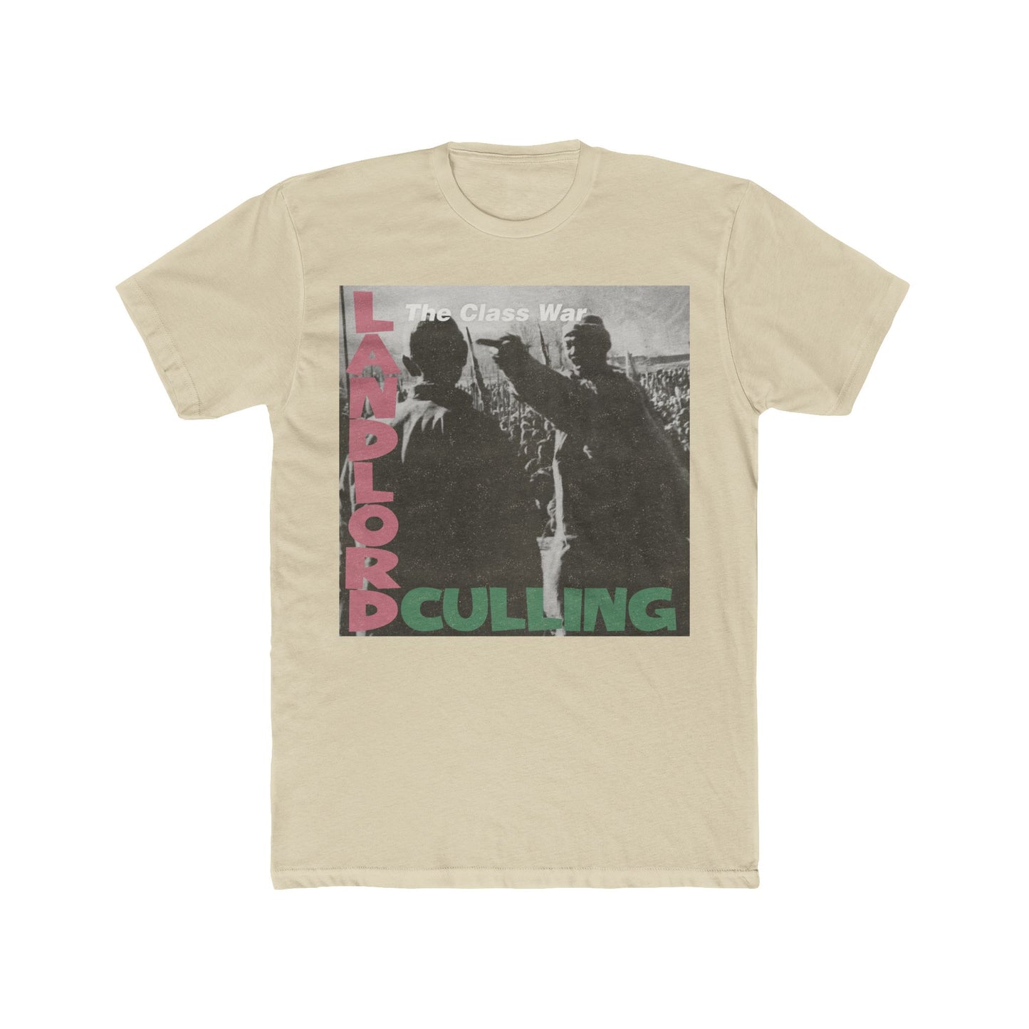Landlord Culling' Statement Shirt, Stylish Graphic Tee: 'Unisex 100% Ringspun Cotton Crew Top, Casual Wear, Ideal Gift, Streetwear Fashion,