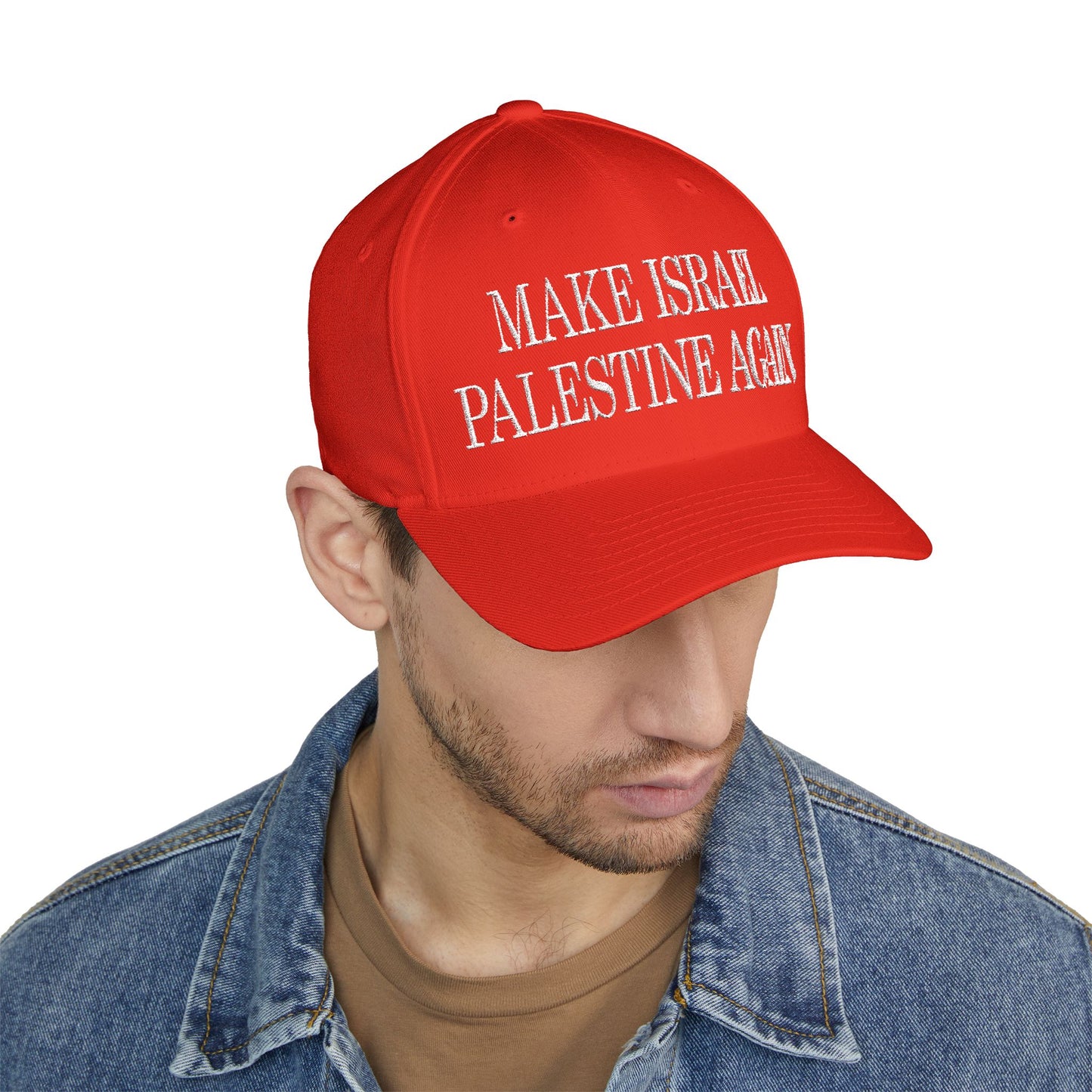Make Israel Palestine Again - Embroidered Fitted Closed-Back Cap