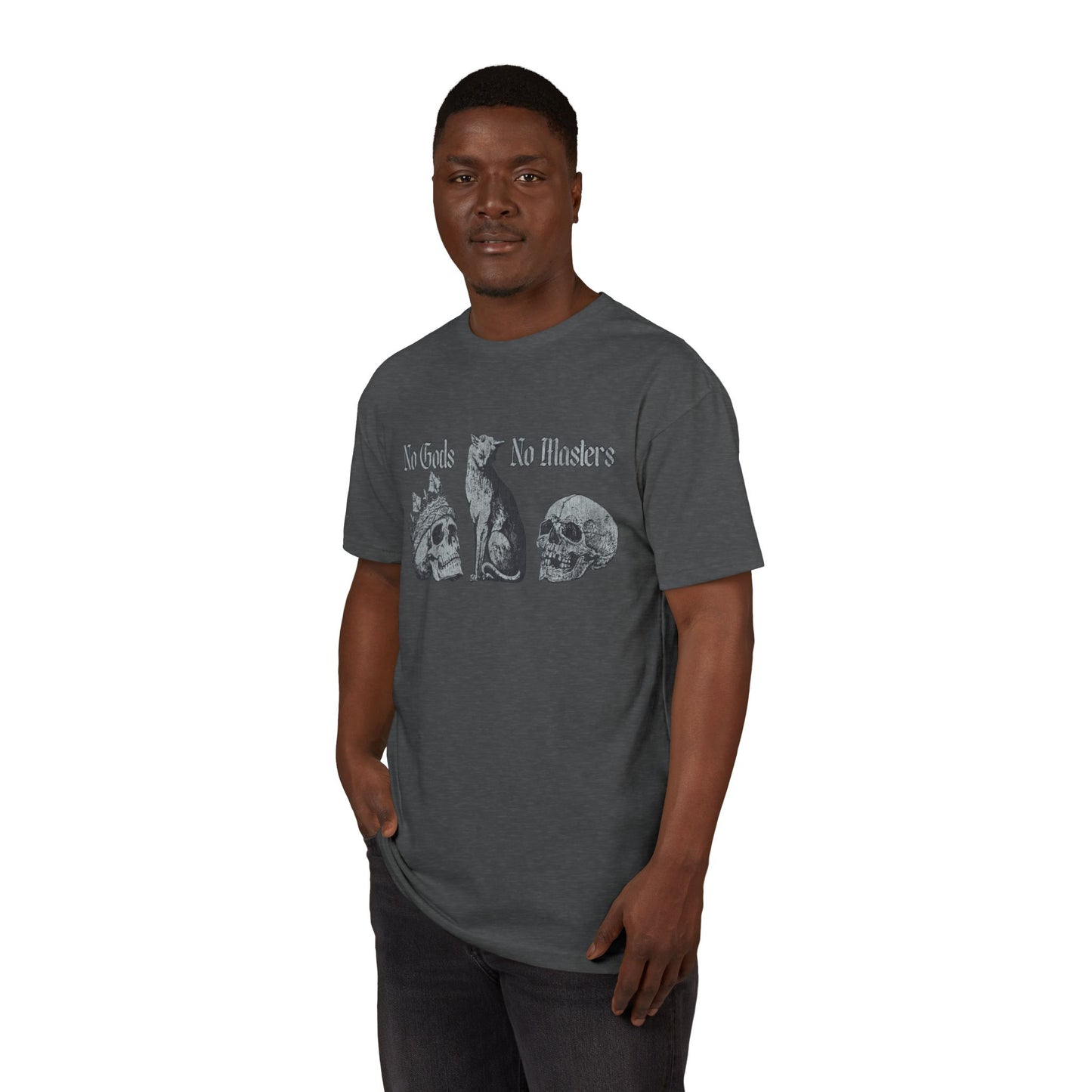 No Gods No Masters, Gothic Graphic T-Shirt - Unisex Tee, Edgy Gift, Casual Wear, Music Festivals, Statement Shirt