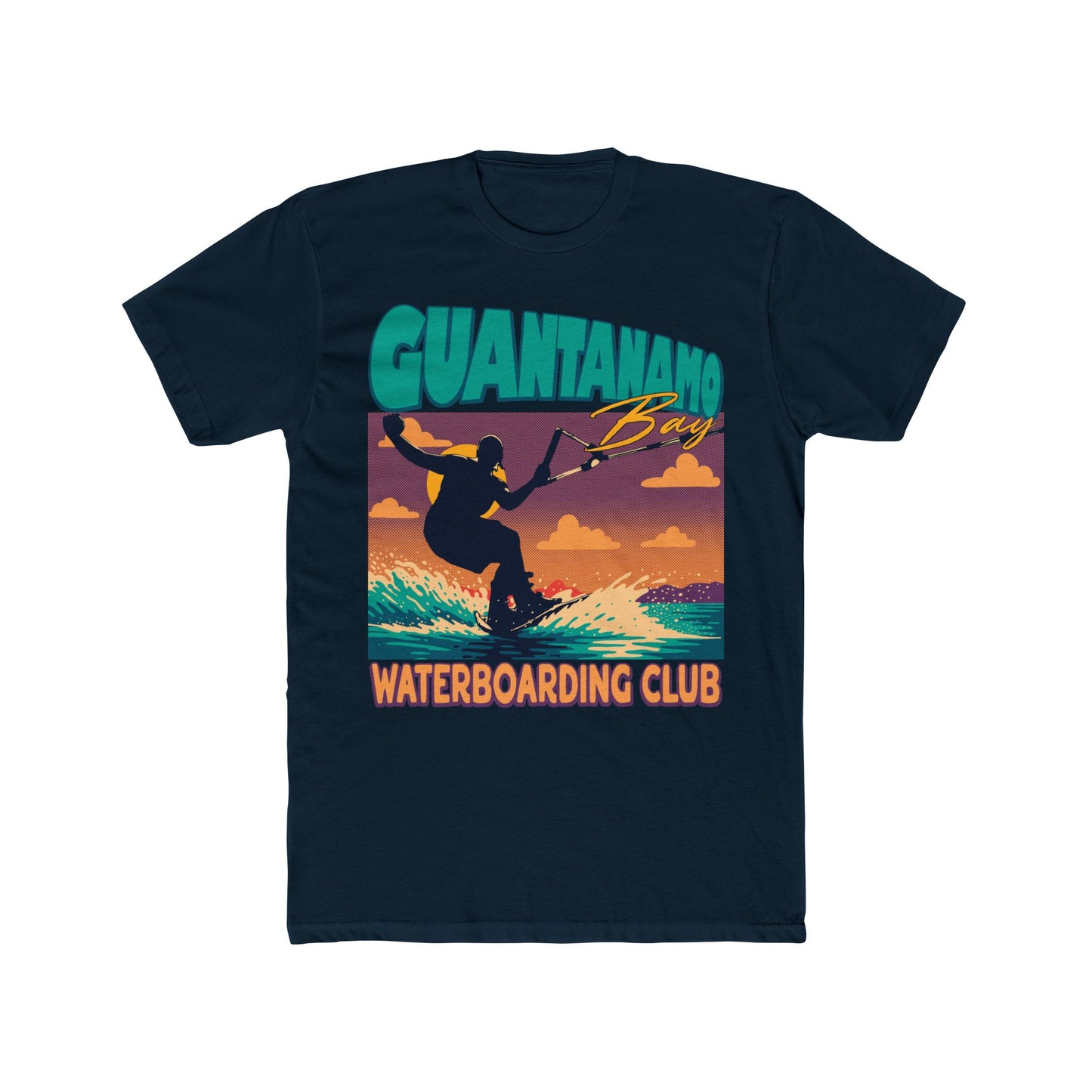 Guanatanamo Bay Waterboarding Club Vintage Surfing T-Shirt