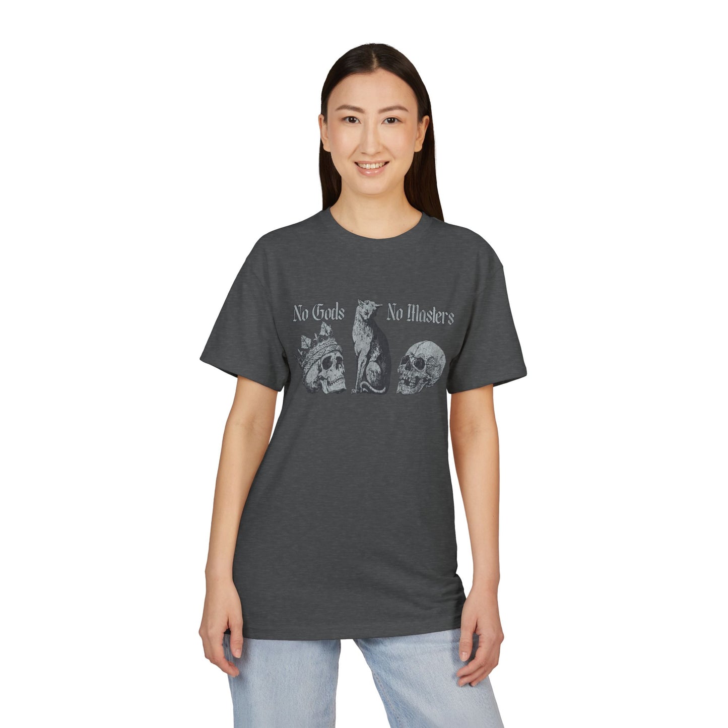 No Gods No Masters, Gothic Graphic T-Shirt - Unisex Tee, Edgy Gift, Casual Wear, Music Festivals, Statement Shirt