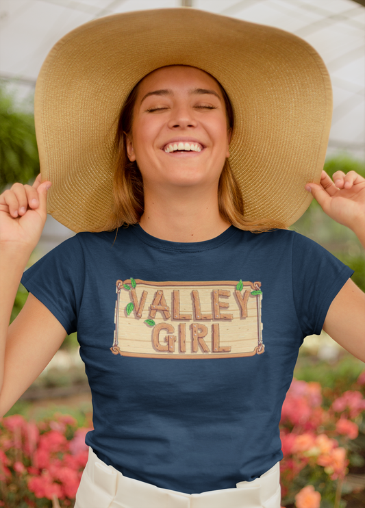 Valley Girl, Cozy Gamer Tee, The Boyfriend Tee for Women, Casual Graphic Tee, Vintage Style T-Shirt