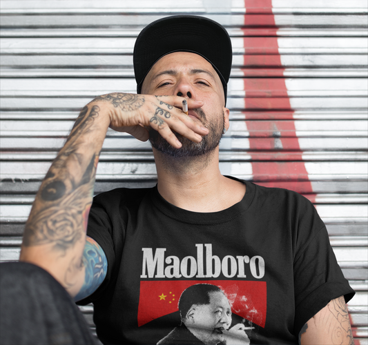 Smoking Mao Printed on ComfortColors 1717