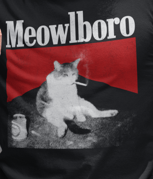Smoking Meow - NextLevel 3600 Unisex Cotton Crew Tee