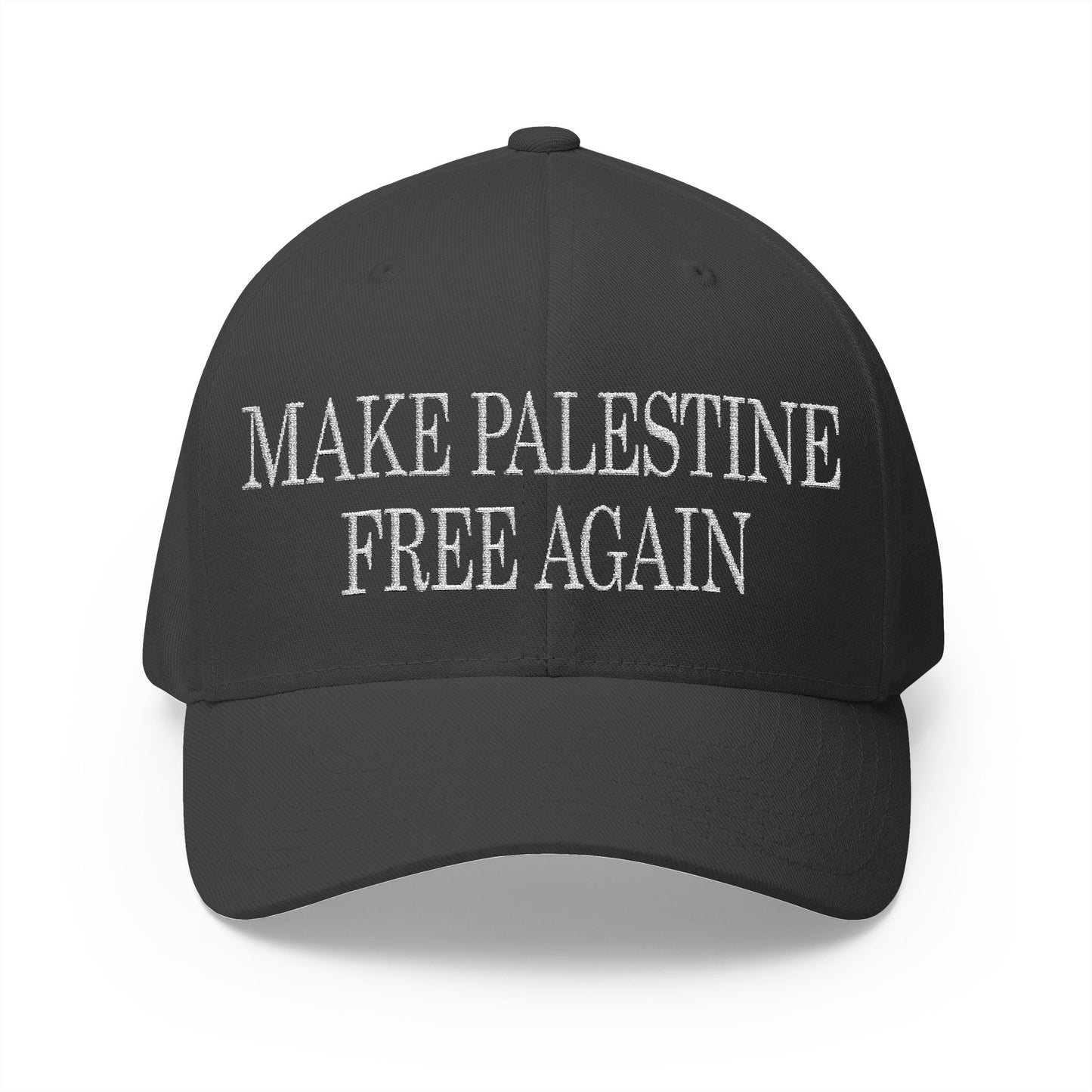 Make Palestine Free Again - Embroidered Fitted Closed-back Cap