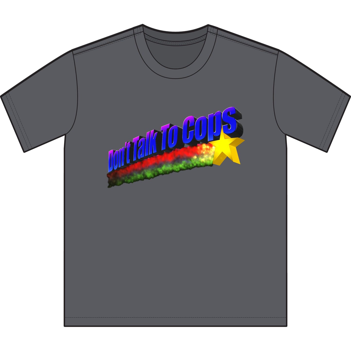 Don't Talk to Cops - The More You Know - Graphic Unisex Sueded Tee