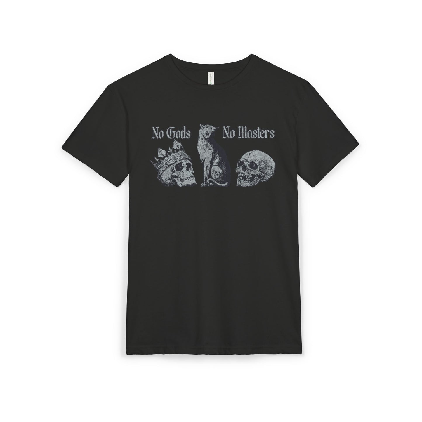 No Gods No Masters, Gothic Graphic T-Shirt - Unisex Tee, Edgy Gift, Casual Wear, Music Festivals, Statement Shirt