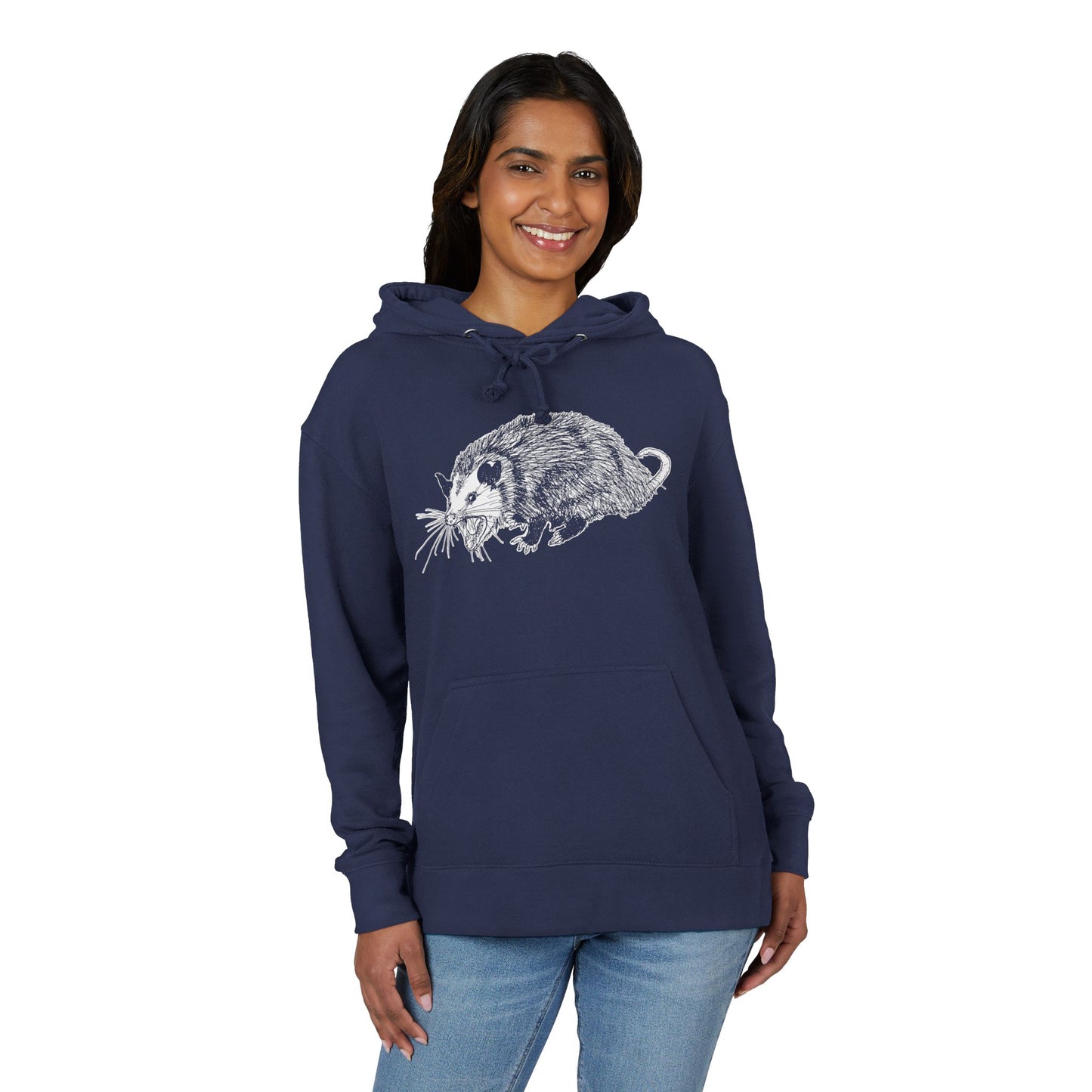 Opossum Artwork Unisex Hoodie, Cool Animal Sweatshirt, Gift for Nature Lovers, Stylish Casual Wear, Unisex Fashion