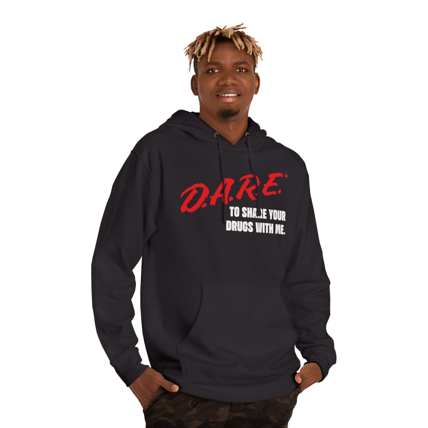 DARE to Share Hoodie, Unisex Hooded Sweatshirt, Funny Sweatshirt, Gift for Friends, Trendy Fall Fashion, Humor Apparel