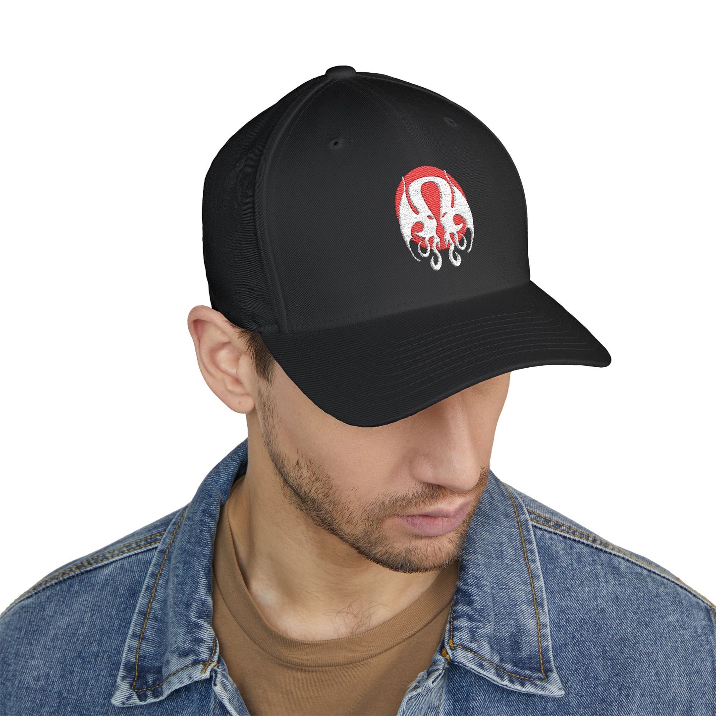 CthulhuLemon - Embroidered FlexFit Fitted Closed-Back Cap
