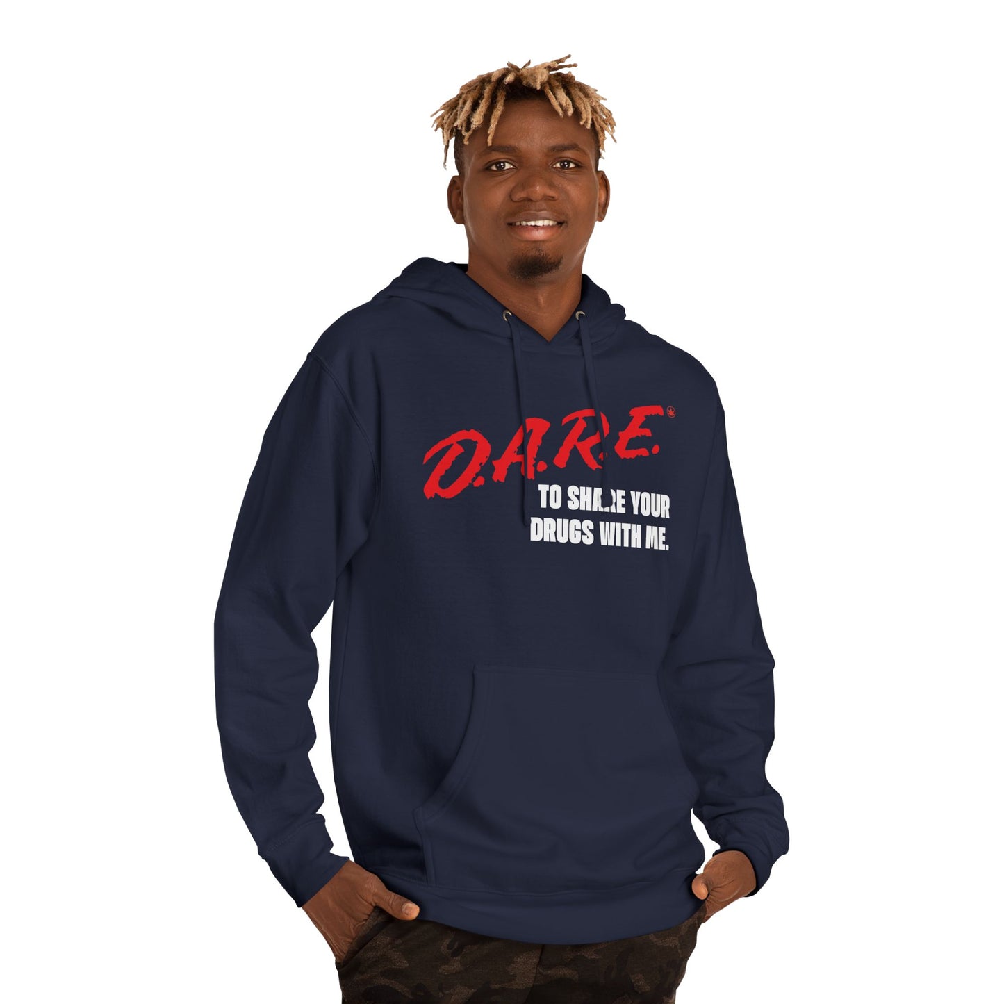 DARE to Share Hoodie, Unisex Hooded Sweatshirt, Funny Sweatshirt, Gift for Friends, Trendy Fall Fashion, Humor Apparel