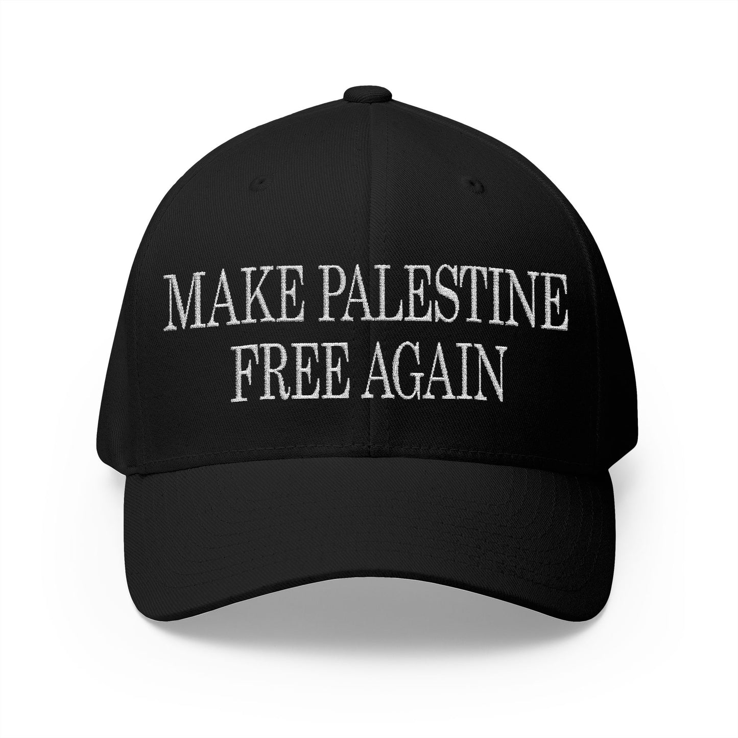 Make Palestine Free Again - Embroidered Fitted Closed-back Cap
