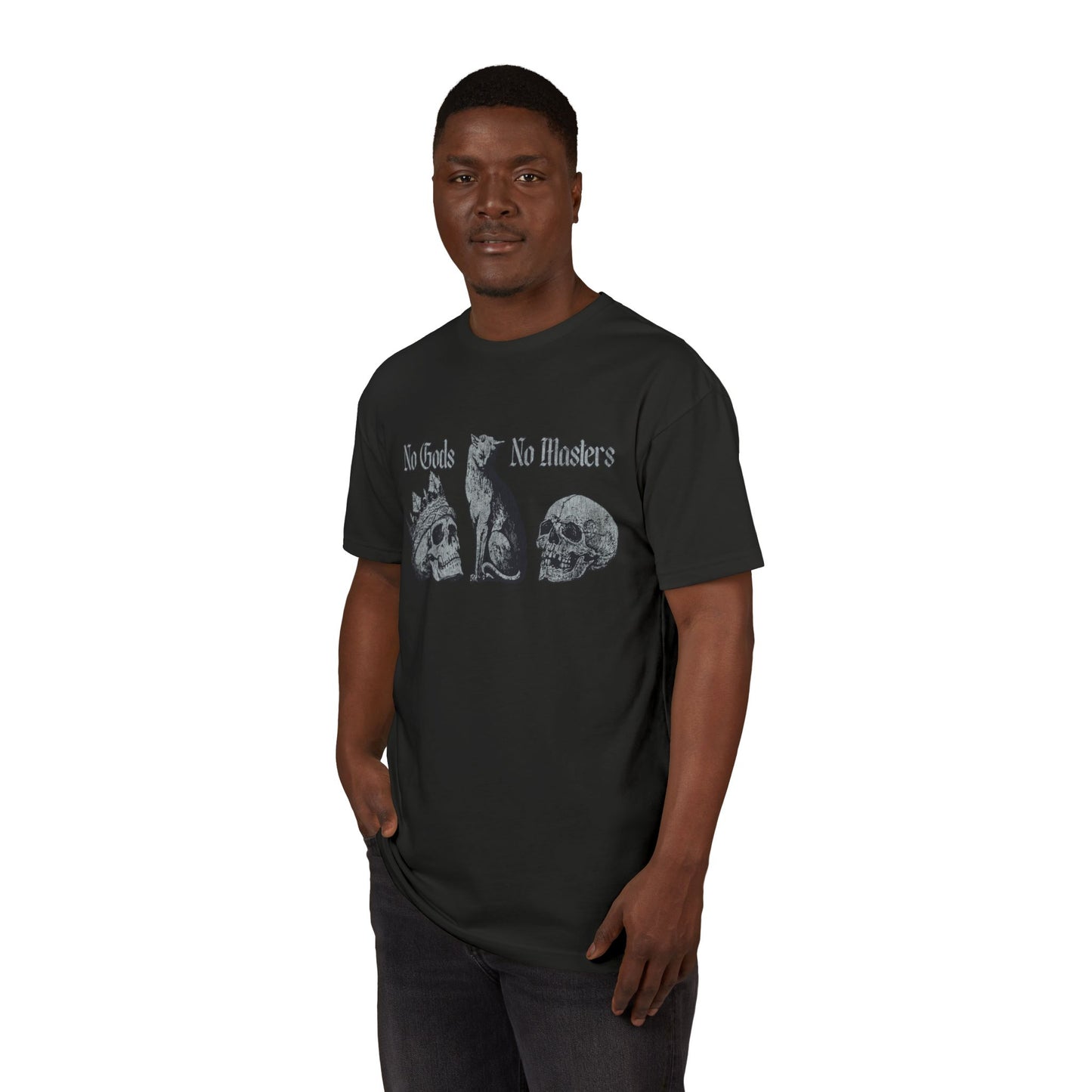 No Gods No Masters, Gothic Graphic T-Shirt - Unisex Tee, Edgy Gift, Casual Wear, Music Festivals, Statement Shirt