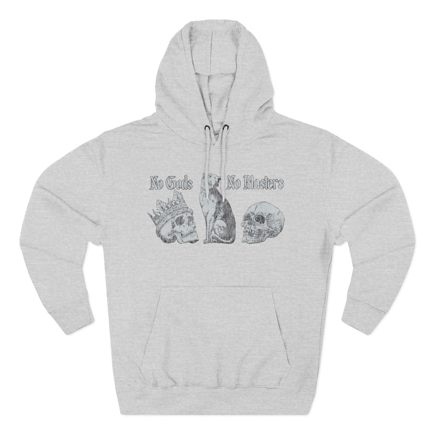 No Gods No Masters Fleece, Rebellious Spirit Hoodie, Alternative Fashion Sweatshirt, Gothic Apparel, Unisex Pullover, Edgy Gift Idea