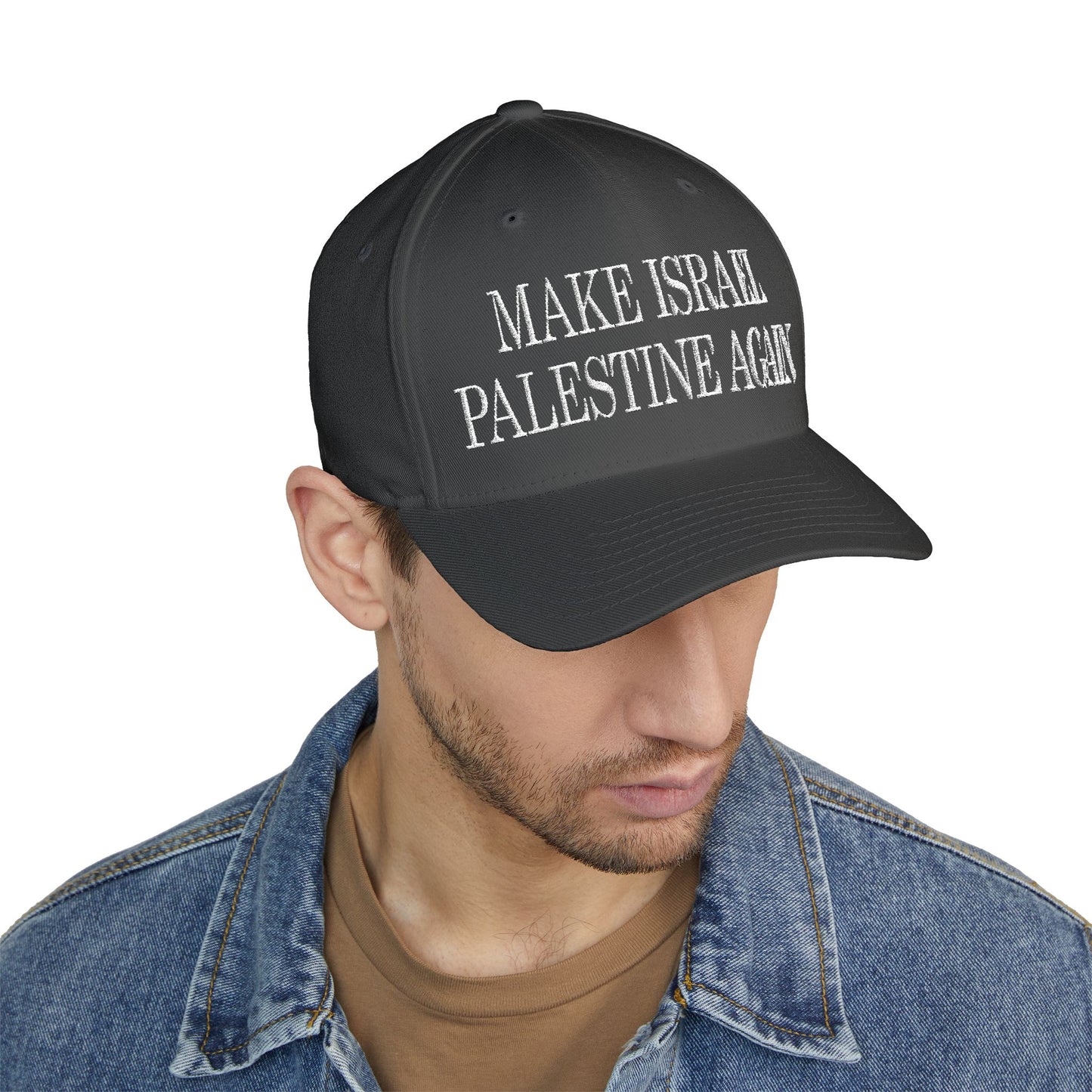 Make Israel Palestine Again - Embroidered Fitted Closed-Back Cap
