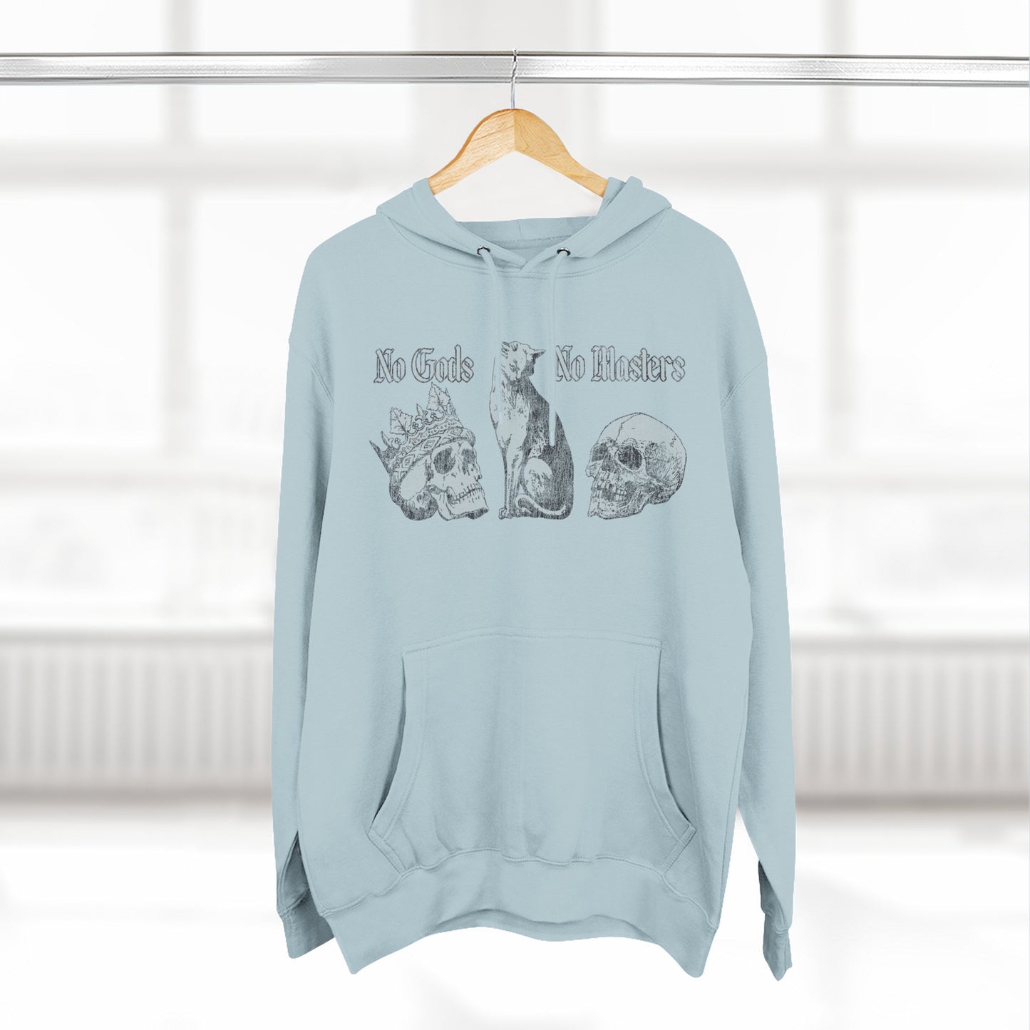 No Gods No Masters Fleece, Rebellious Spirit Hoodie, Alternative Fashion Sweatshirt, Gothic Apparel, Unisex Pullover, Edgy Gift Idea