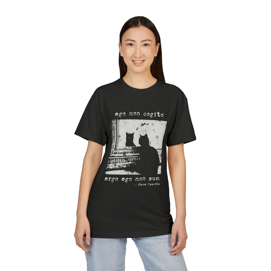 i do not think, therefore i do not am, but in Latin - printed on NextLevel Unisex Sueded T-Shirt