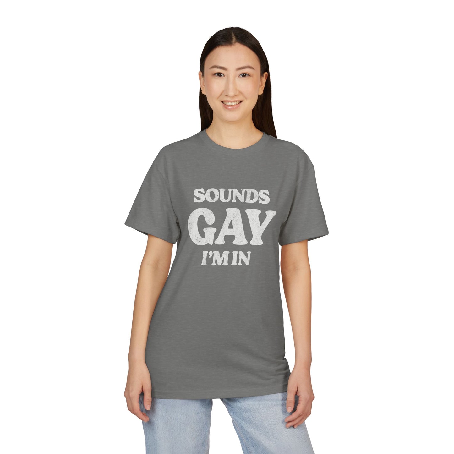 Sounds Gay, I'm in! - Printed on NextLevel Unisex Sueded T-Shirt