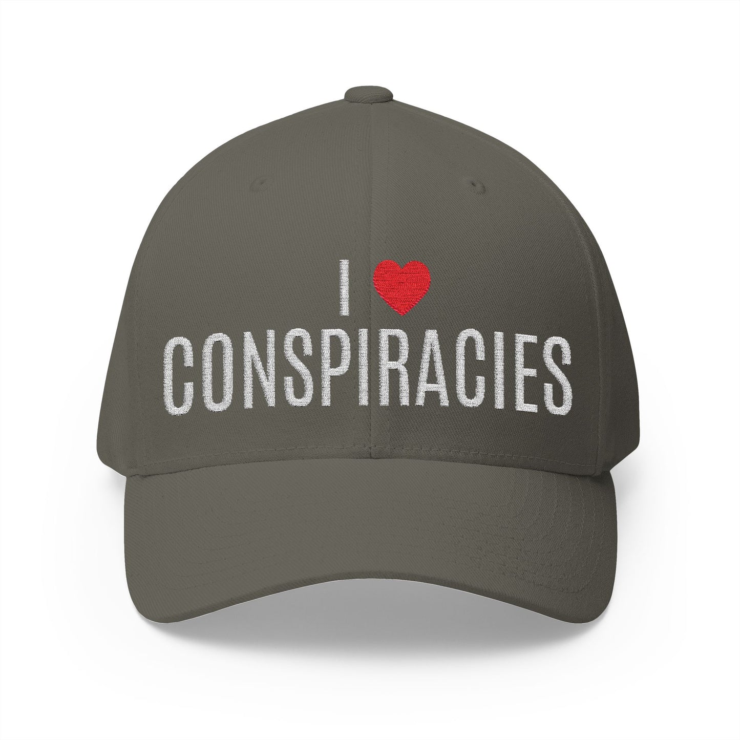 I Heart Conspiracies - Closed-Back Structured Cap (Embroidery)
