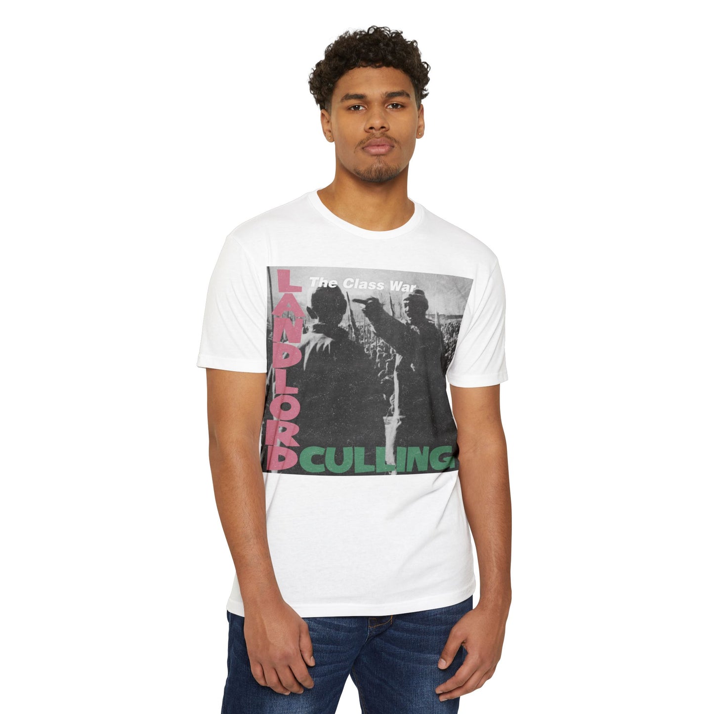 Landlord Culling, Revolutionary Graphic Tee, Class War T-Shirt, Protest Apparel, Unisex 60/40 Jersey Shirt, Bold Statement Clothing