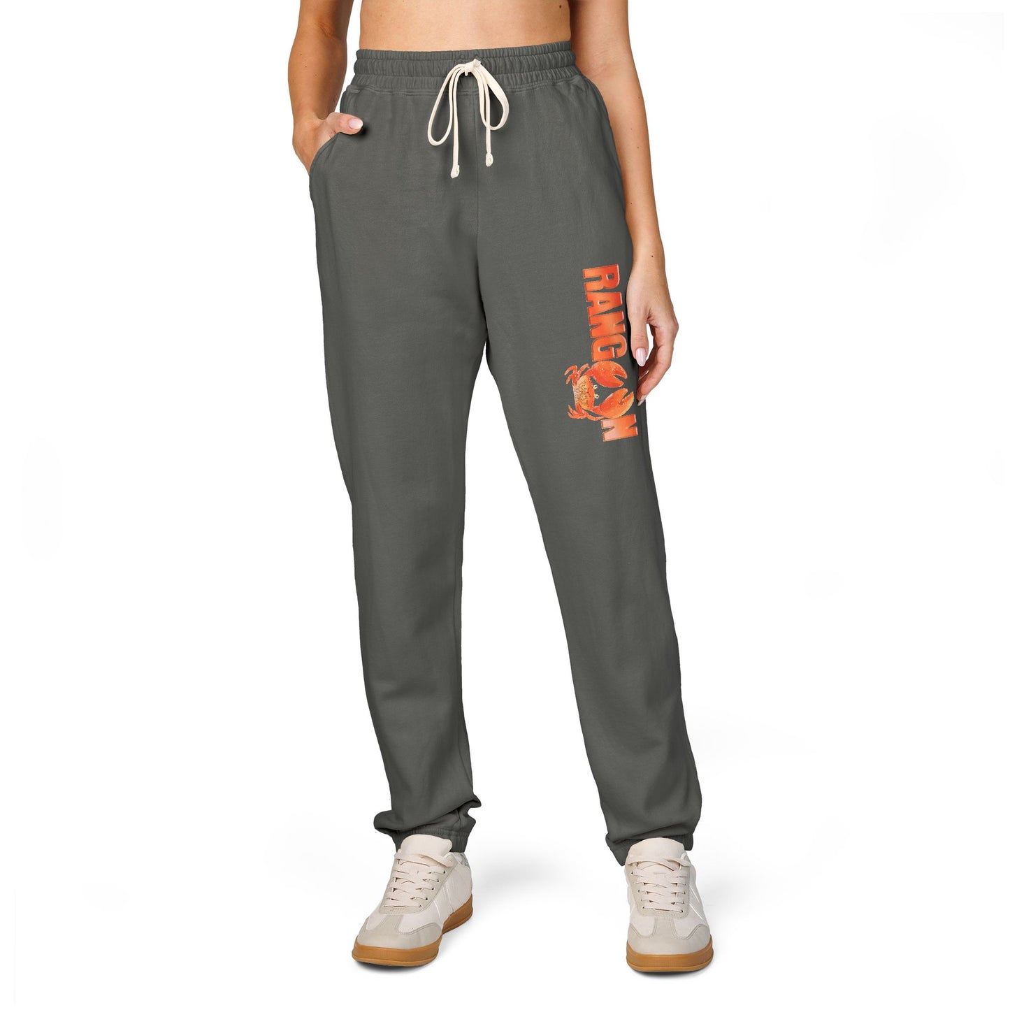 Crab Rangoon Platoon Parody - Cozy Garment-Dyed Fleece Sweatpants for Relaxation & Leisure, Unisex Lounge Pants by ComfortColors