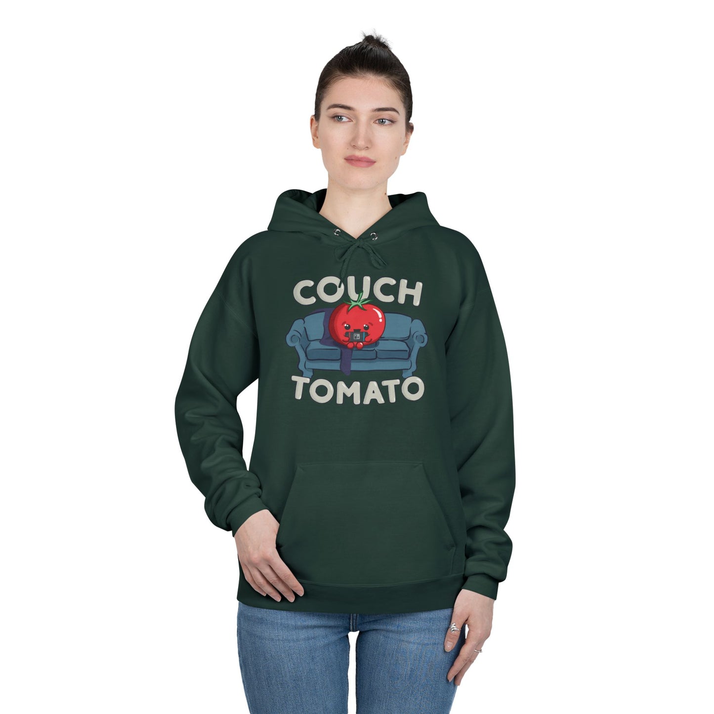 Cozy Couch Tomato Medium Weight Pullover Hoodie