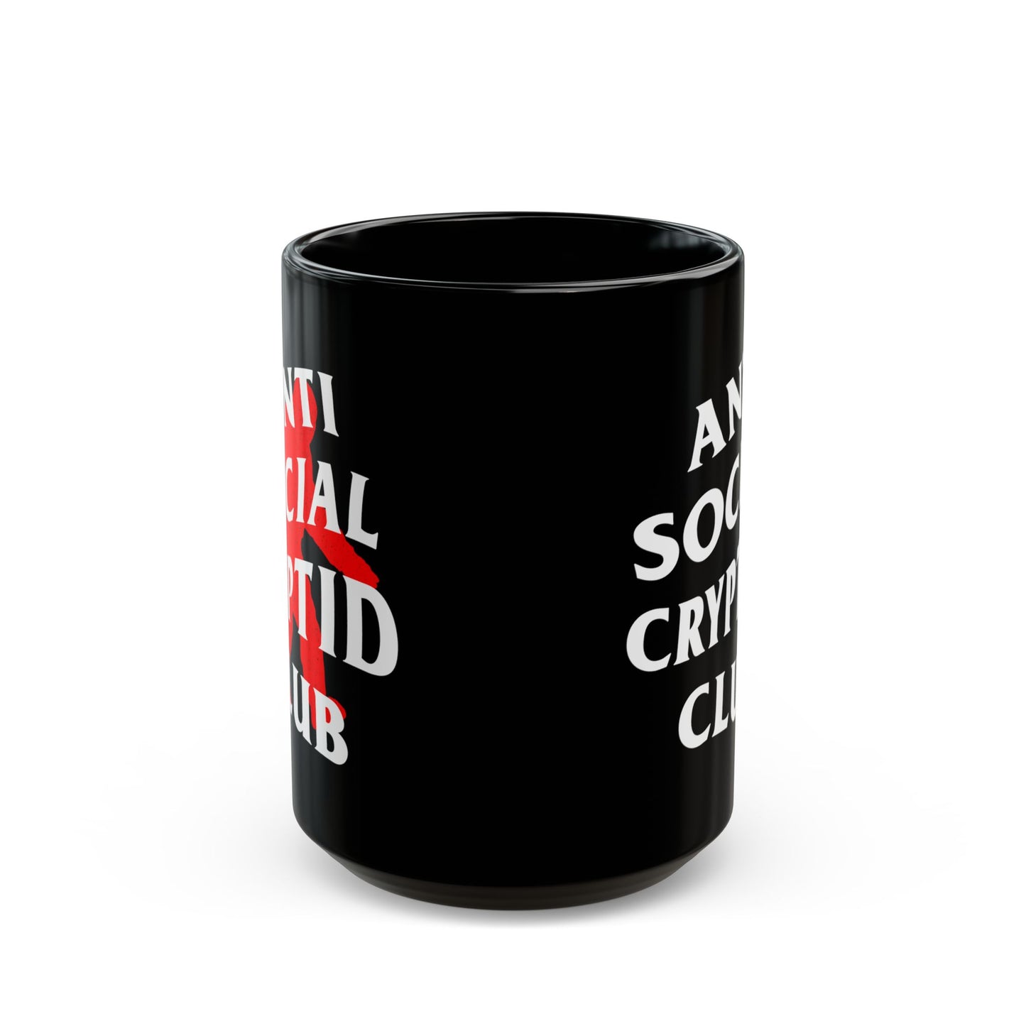 Anti-Social Cryptid Club - ASCC - Black Mug (15oz)