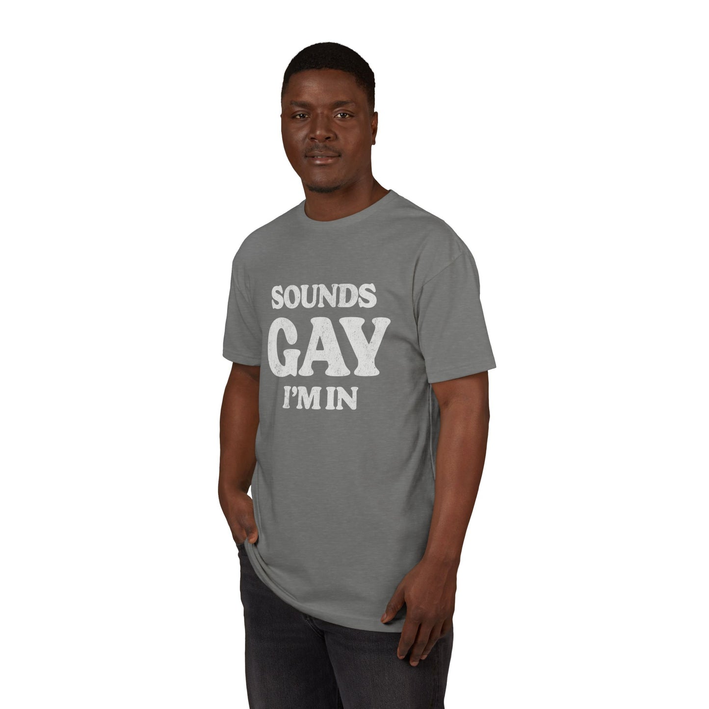 Sounds Gay, I'm in! - Printed on NextLevel Unisex Sueded T-Shirt