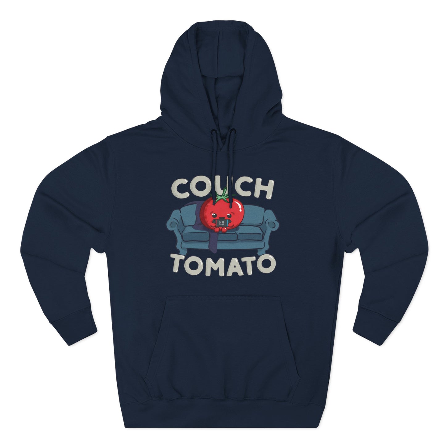 Cozy Couch Tomato 3-Panel Pullover Fleece Hoodie