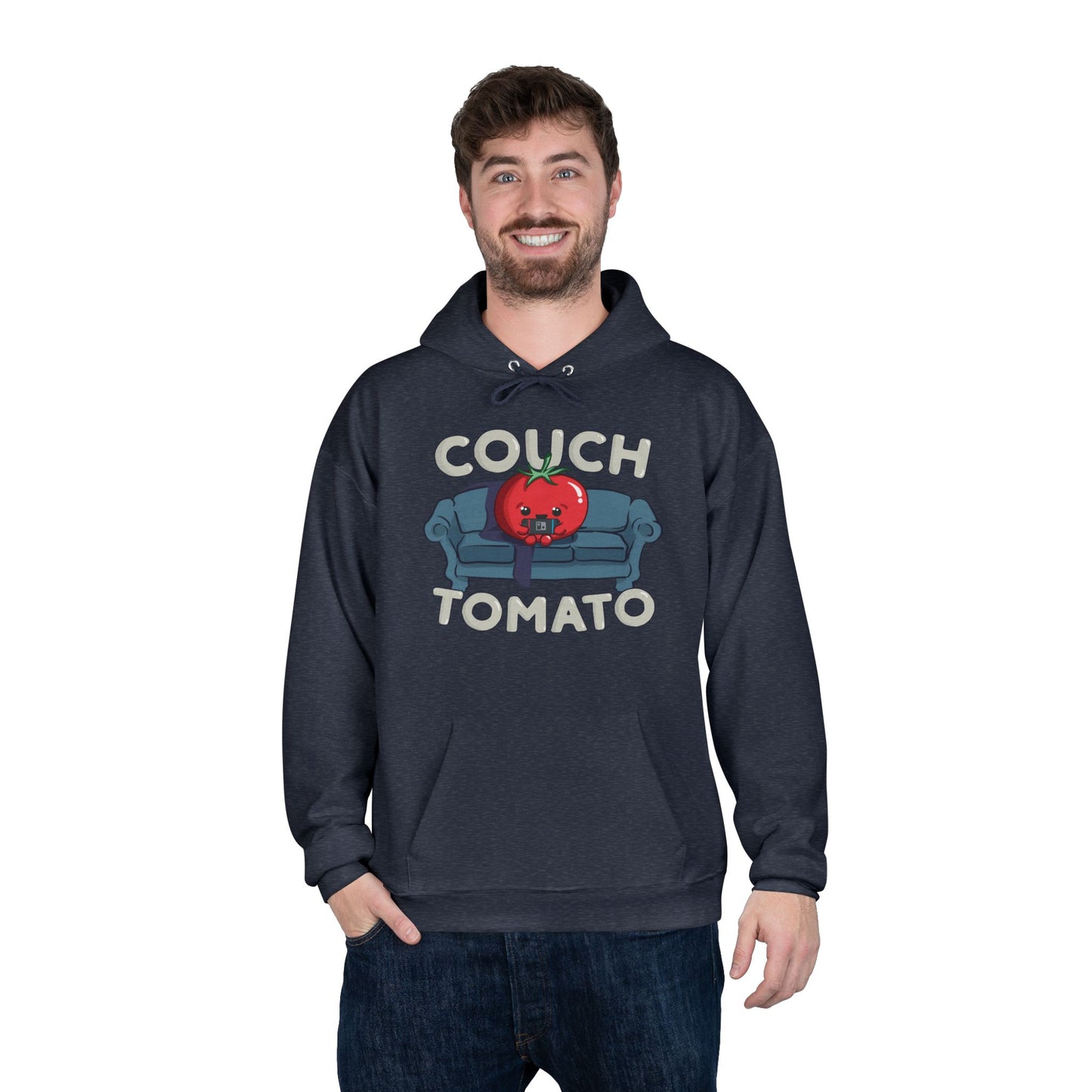 Cozy Couch Tomato Medium Weight Pullover Hoodie