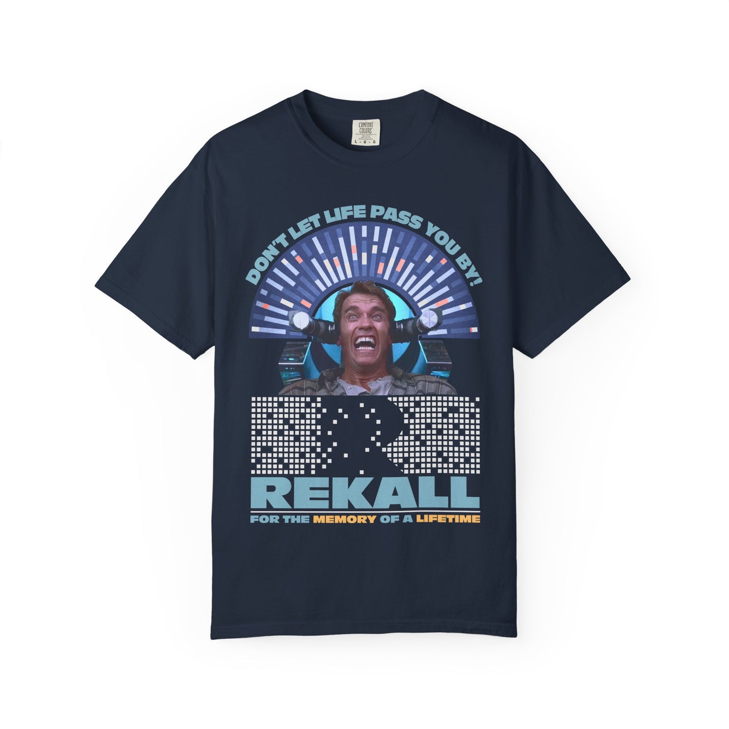 Rekall Vacations - Retro Movie Tribute T-Shirt, Unisex Graphic Tee for Movie Lovers, Nostalgic Apparel