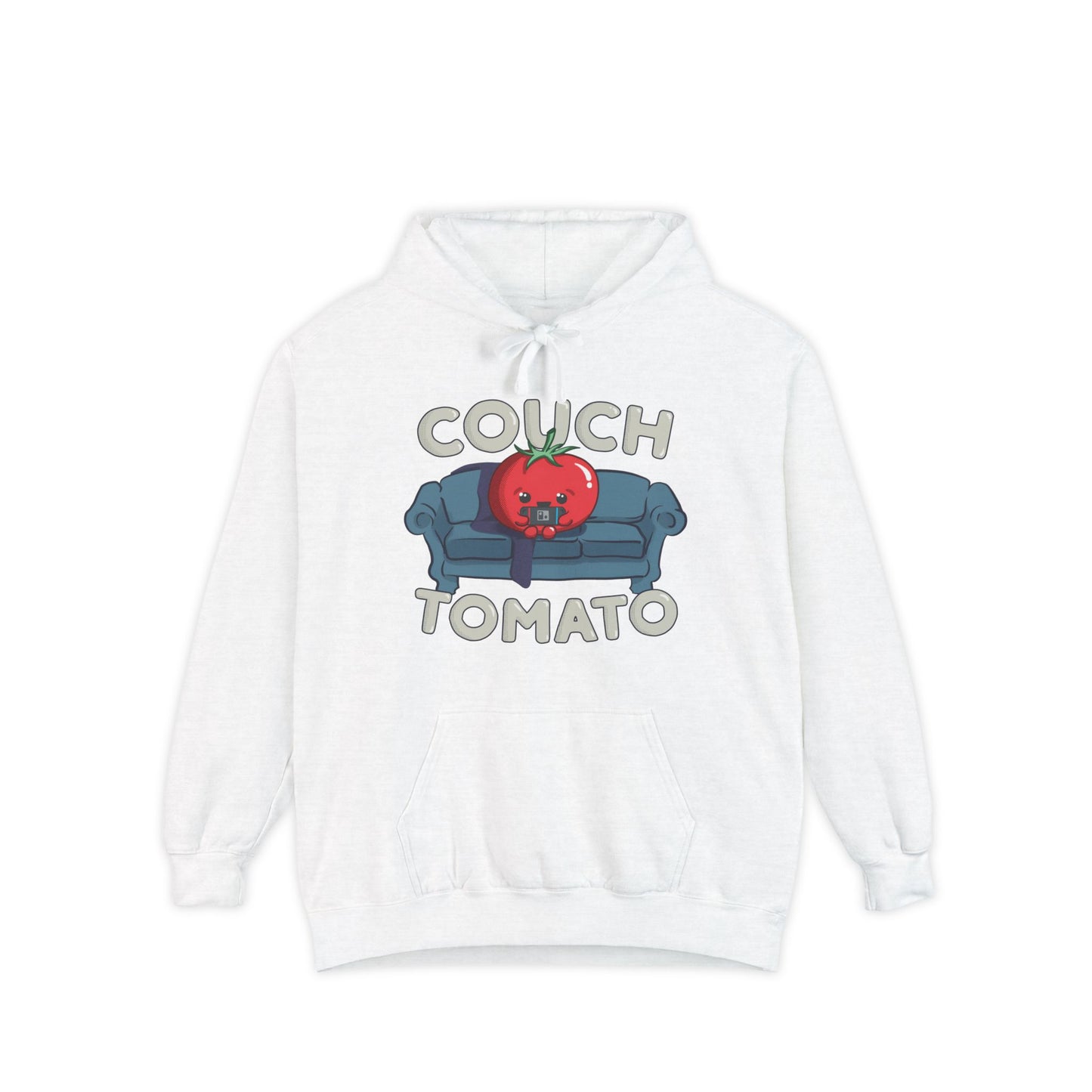 Cozy Couch Tomato Premium Hoodie | Unisex Garment-Dyed Pullover