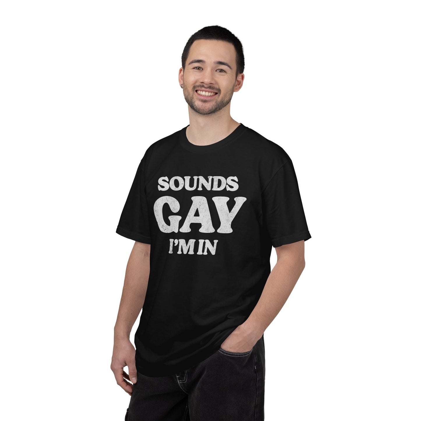 Sounds Gay, I'm In! - Printed on ComfortColors Unisex Garment-Dyed T-shirt