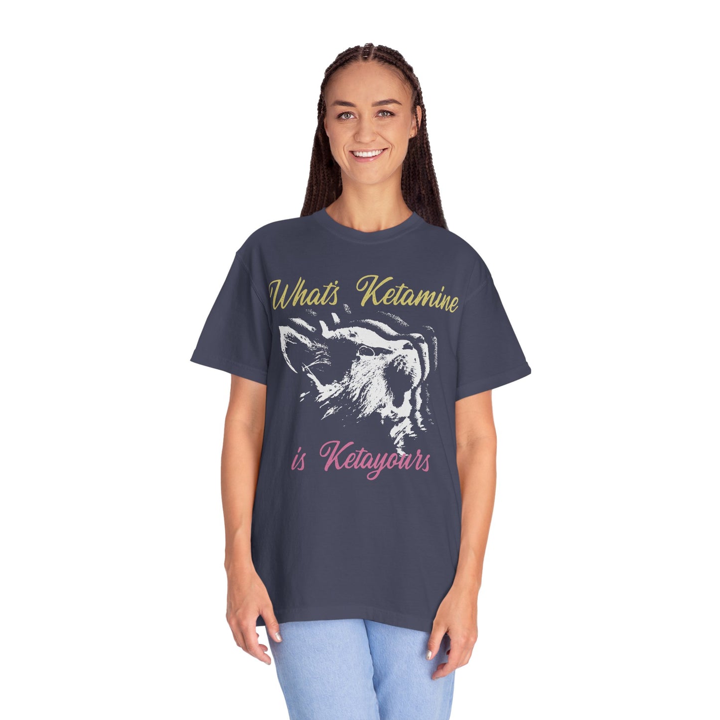 Kitten Hole Funny Cat Graphic VetMed T-Shirt – Cute Cat Humor Tee