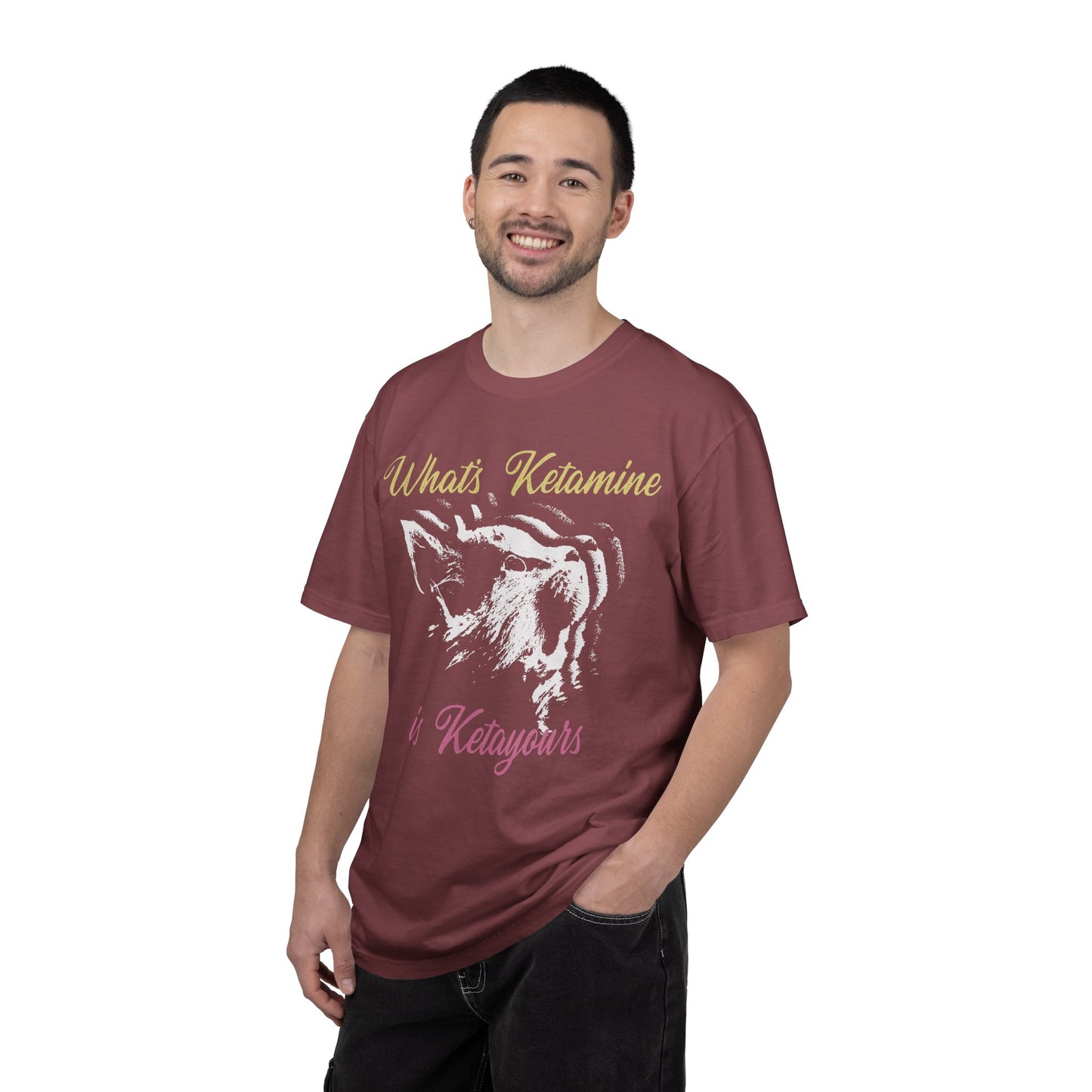 Kitten Hole Funny Cat Graphic VetMed T-Shirt – Cute Cat Humor Tee