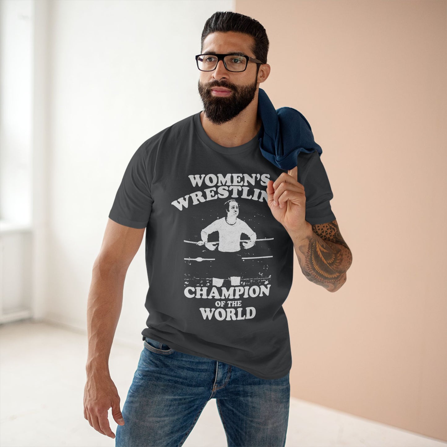 Andy Kaufman Women's Wrestling Champion Funny Graphic Tee
