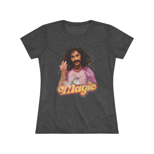Magic Meme Women's Triblend Tee, Fun Vintage Graphic Shirt