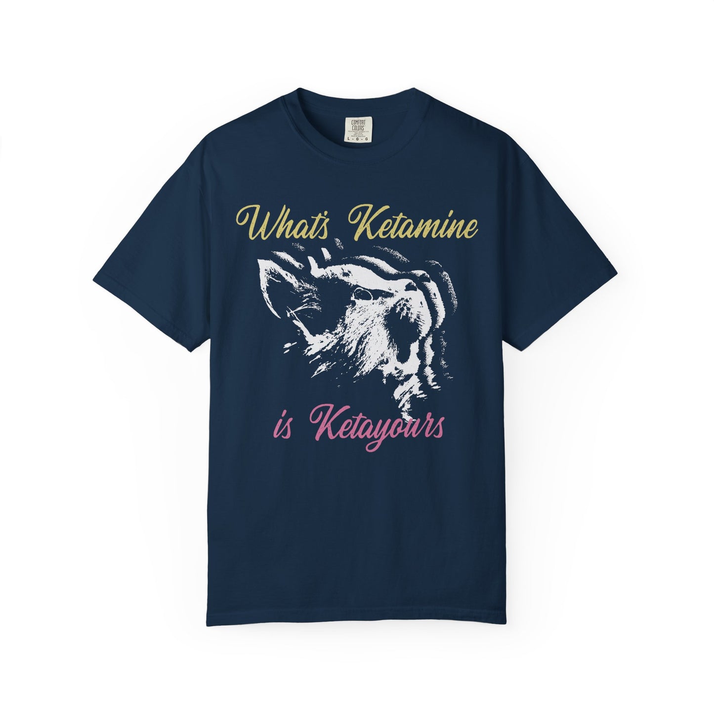 Kitten Hole Funny Cat Graphic VetMed T-Shirt – Cute Cat Humor Tee