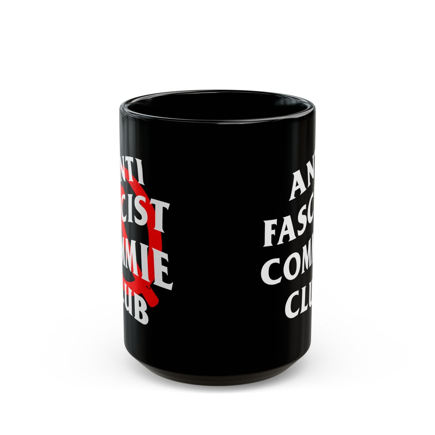 Anti-Fascist Commie Club - AFCC - Black Mug (15oz)