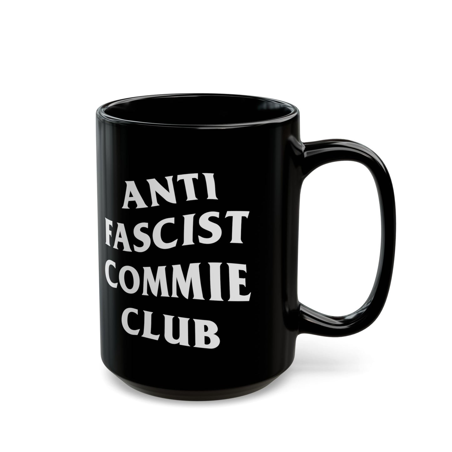 Anti-Fascist Commie Club - AFCC - Black Mug (15oz)