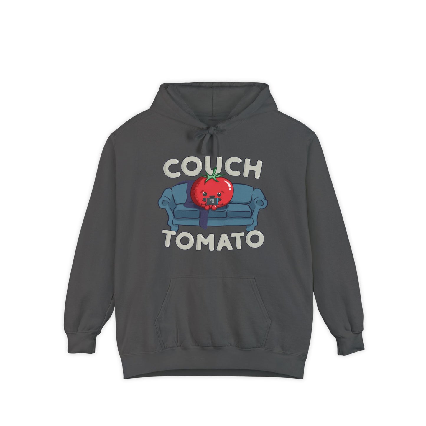 Cozy Couch Tomato Premium Hoodie | Unisex Garment-Dyed Pullover