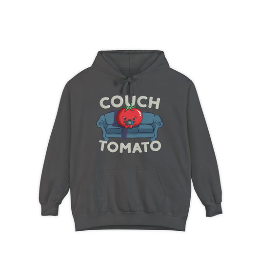 Cozy Couch Tomato Premium Hoodie | Unisex Garment-Dyed Pullover