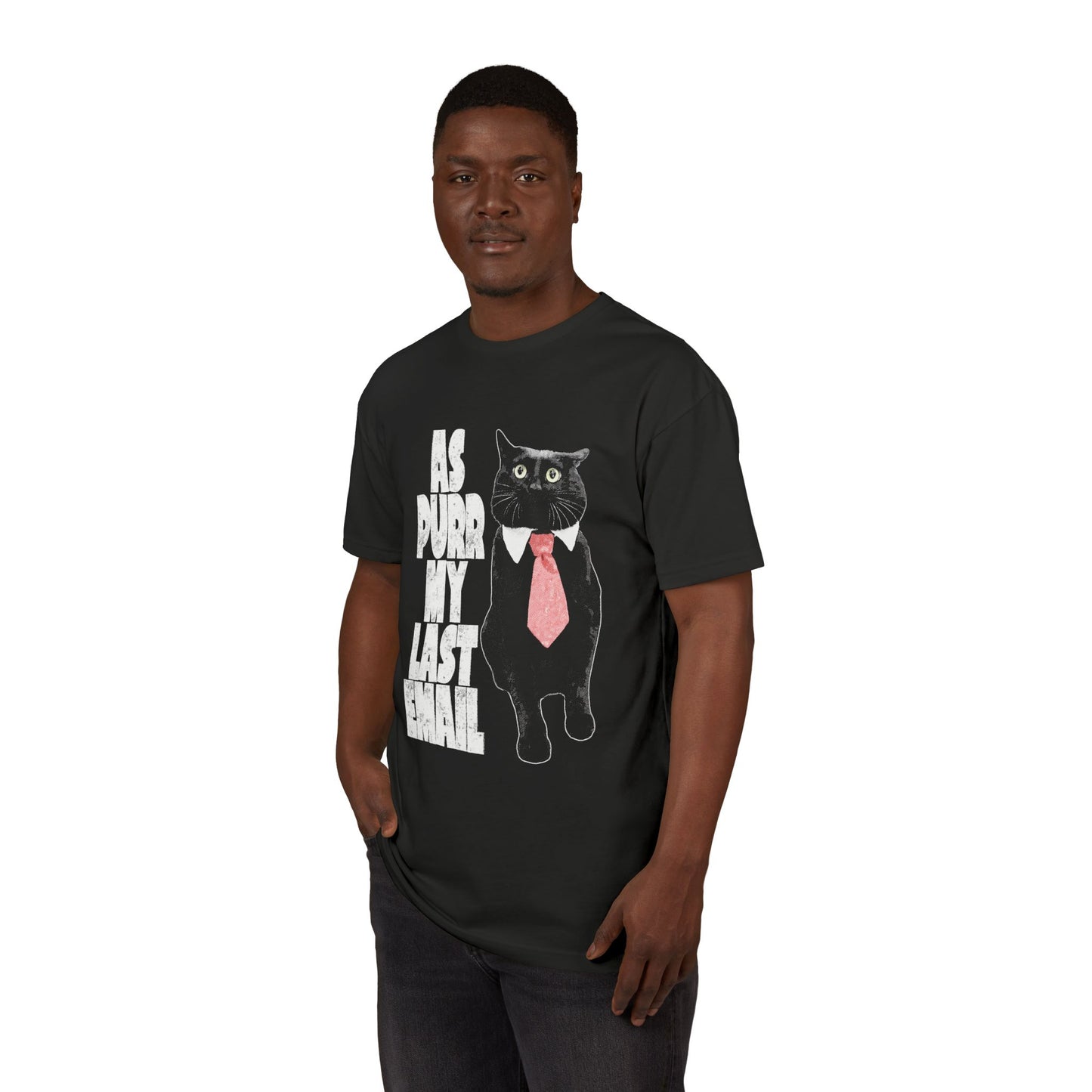 As Purr My Last Email - printed on NextLevel Unisex Sueded T-Shirt