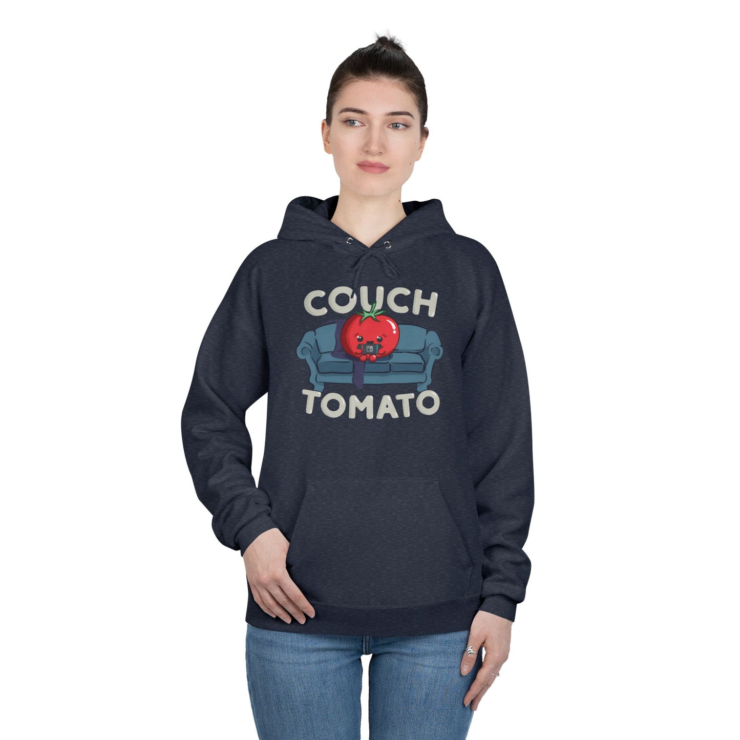 Cozy Couch Tomato Medium Weight Pullover Hoodie