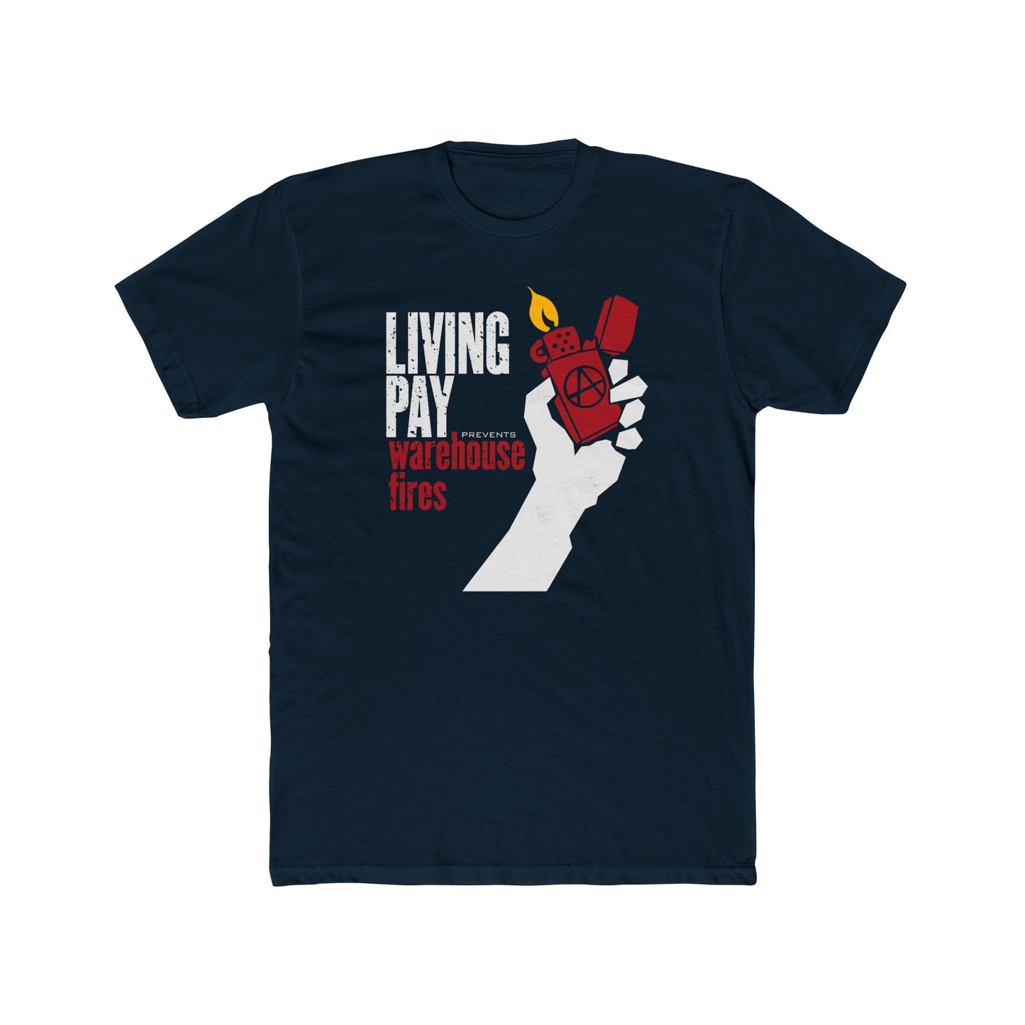 Living Wage Graphic Tee – Workers Rights Shirt Cotton Crew Tee
