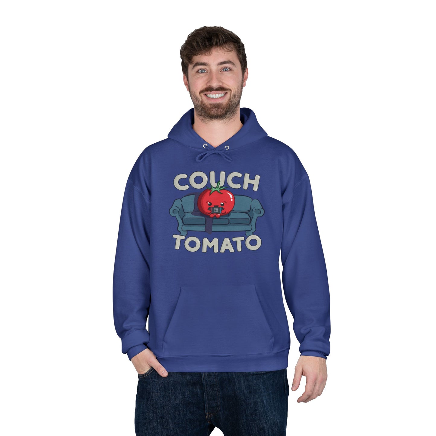 Cozy Couch Tomato Medium Weight Pullover Hoodie