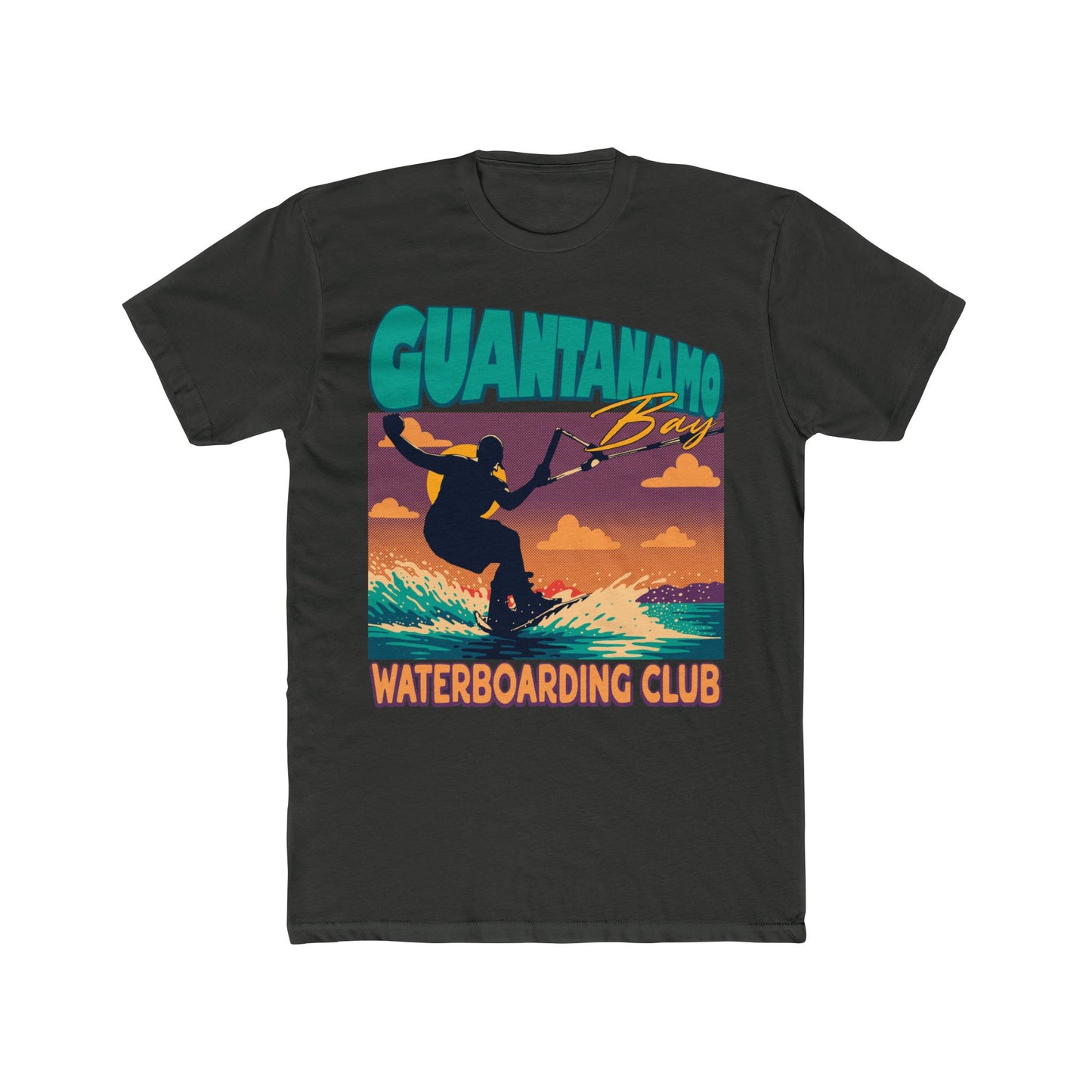 Guanatanamo Bay Waterboarding Club Vintage Surfing T-Shirt