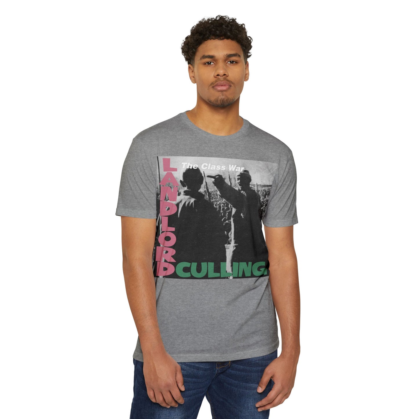 Landlord Culling, Revolutionary Graphic Tee, Class War T-Shirt, Protest Apparel, Unisex 60/40 Jersey Shirt, Bold Statement Clothing