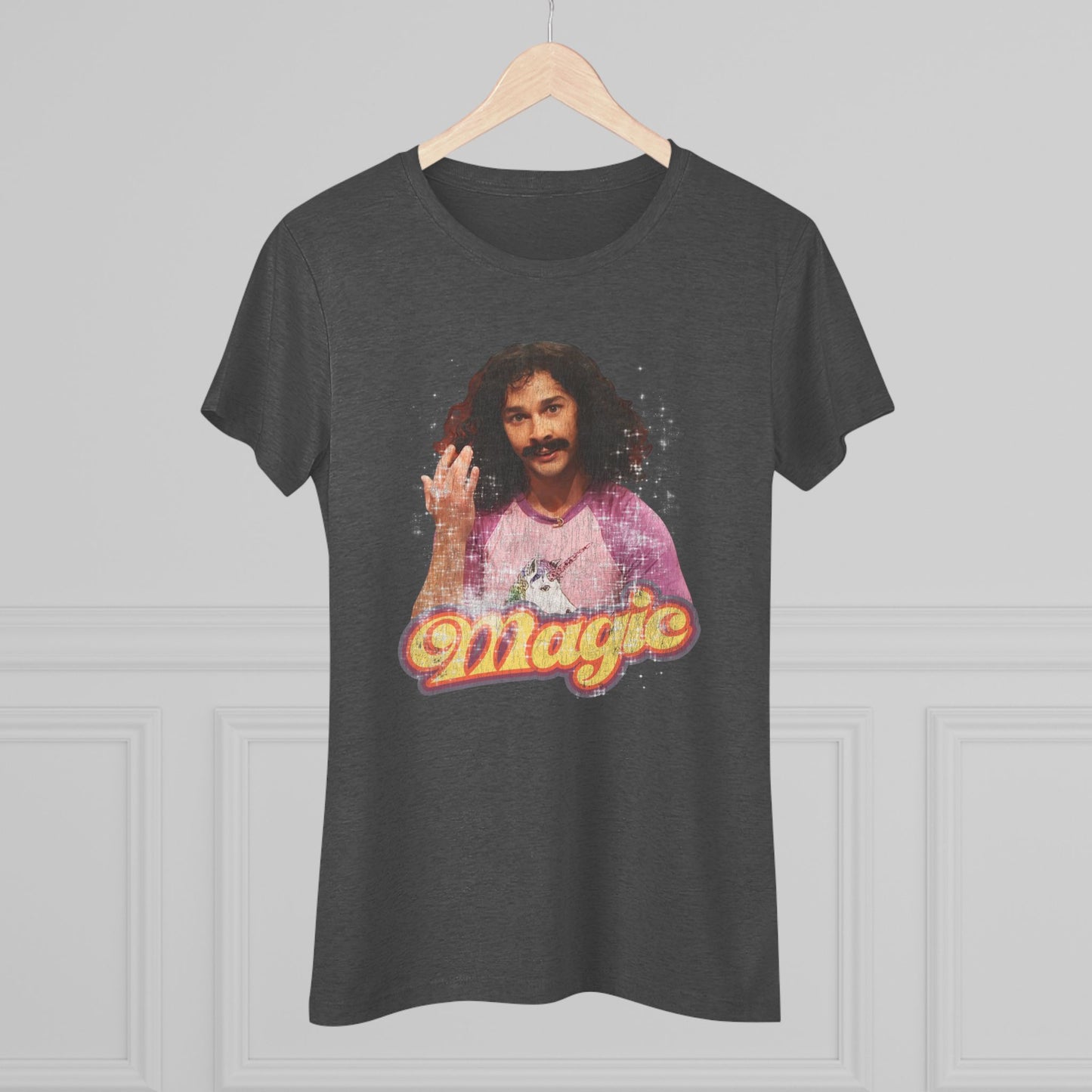 Magic Meme Women's Triblend Tee, Fun Vintage Graphic Shirt